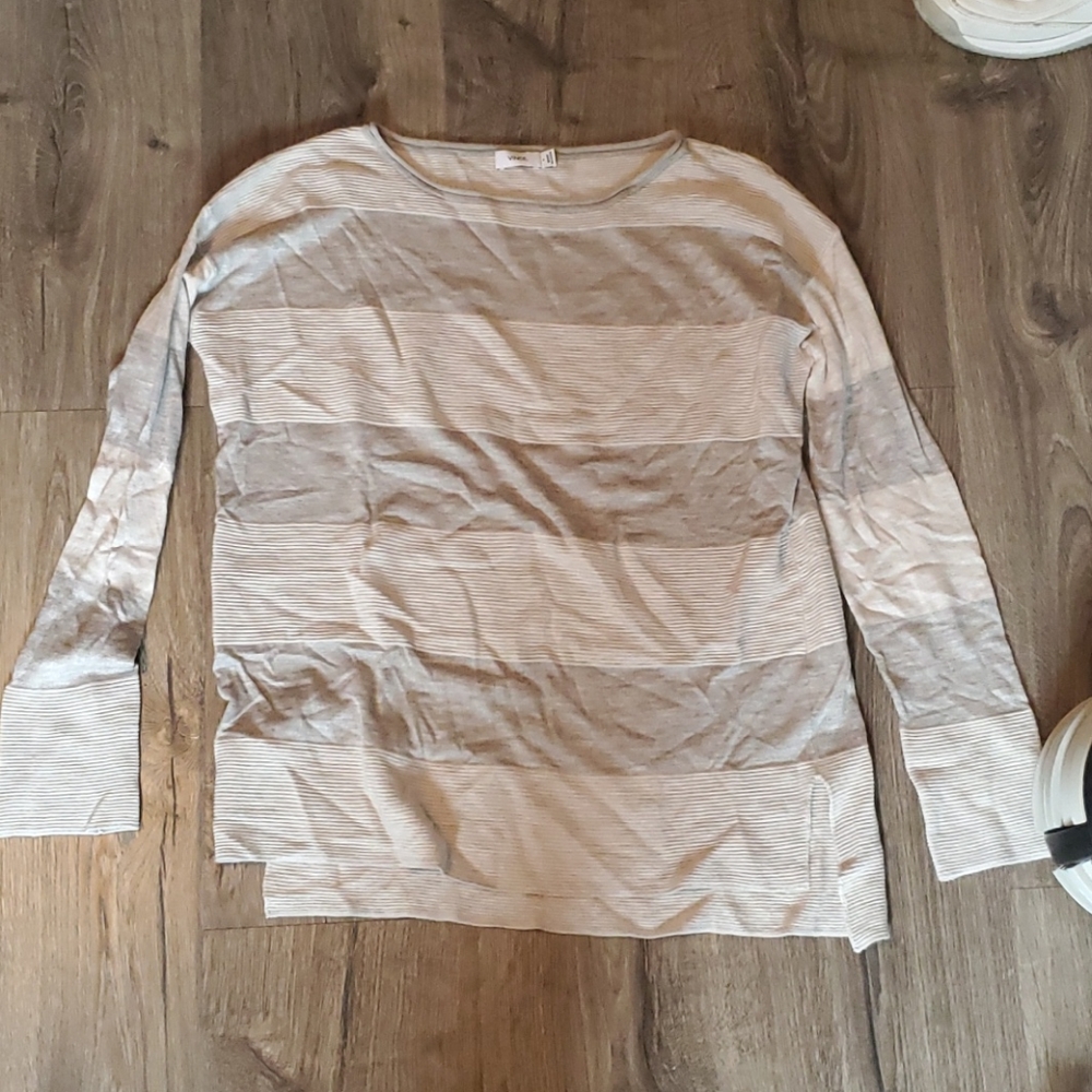 Vince striped sweater size small